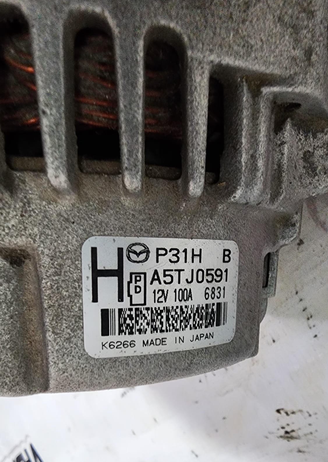 alternador de motor 4cil py mazda 3 2014/2018 alternador de motor 4cil py mazda 3 2014/2018