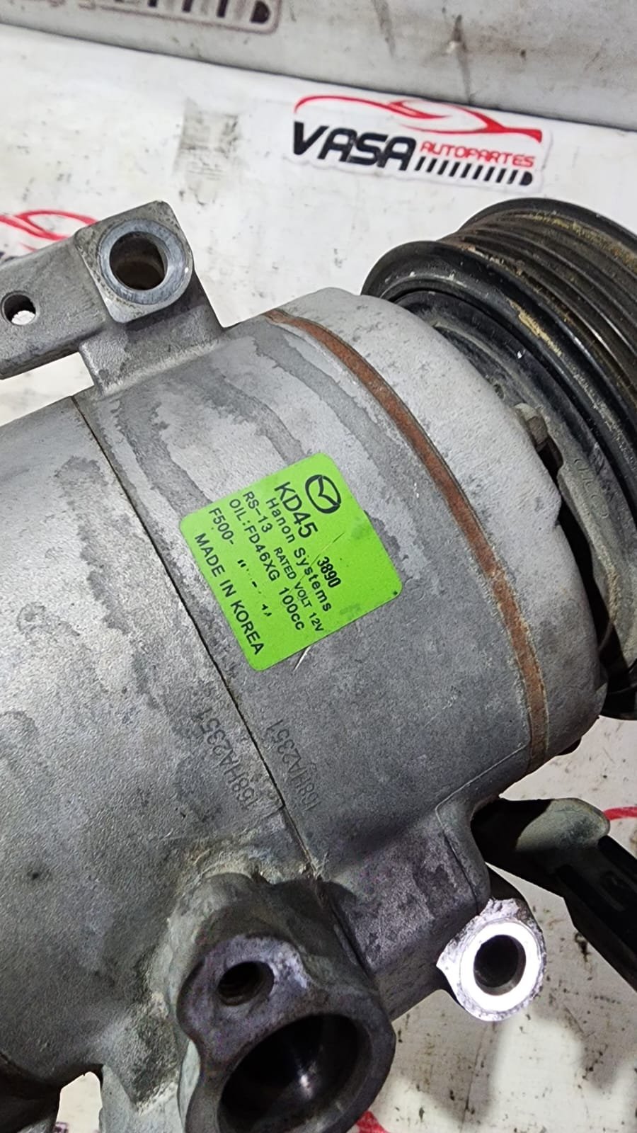 compresor de aire acondicionado kd45 mazda 3 2014/2018 compresor de aire acondicionado kd45 mazda 3 2014/2018
