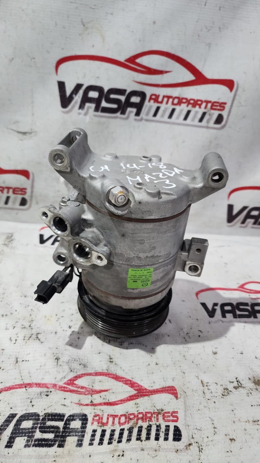 compresor de aire acondicionado kd45 mazda 3 2014/2018 compresor de aire acondicionado kd45 mazda 3 2014/2018