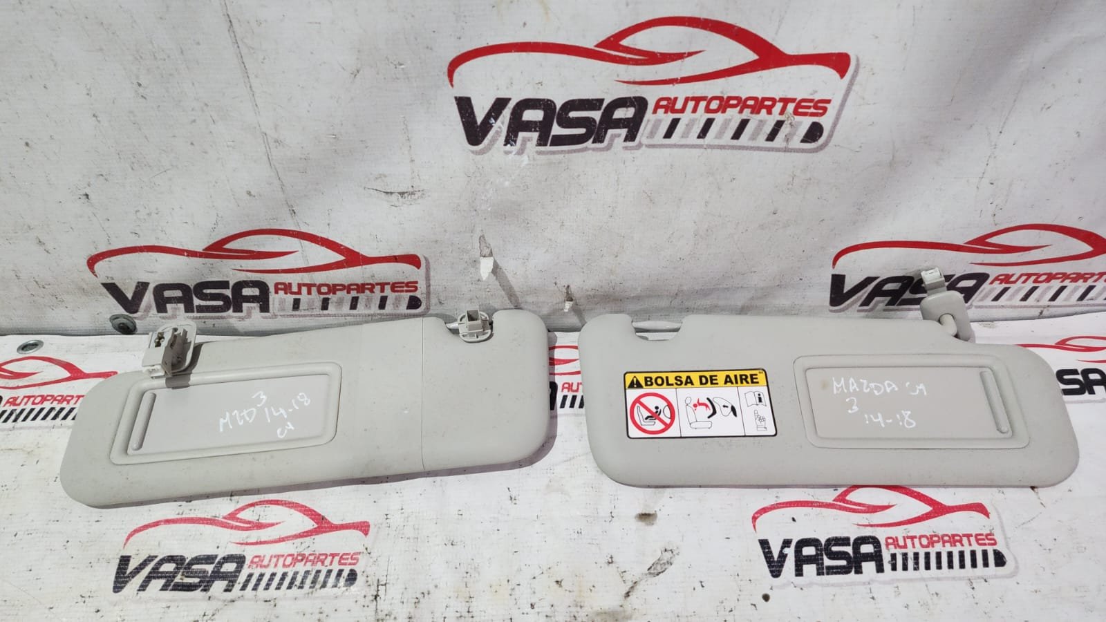 viseras de sol mazda 3 2014–2018 viseras de sol mazda 3 2014–2018